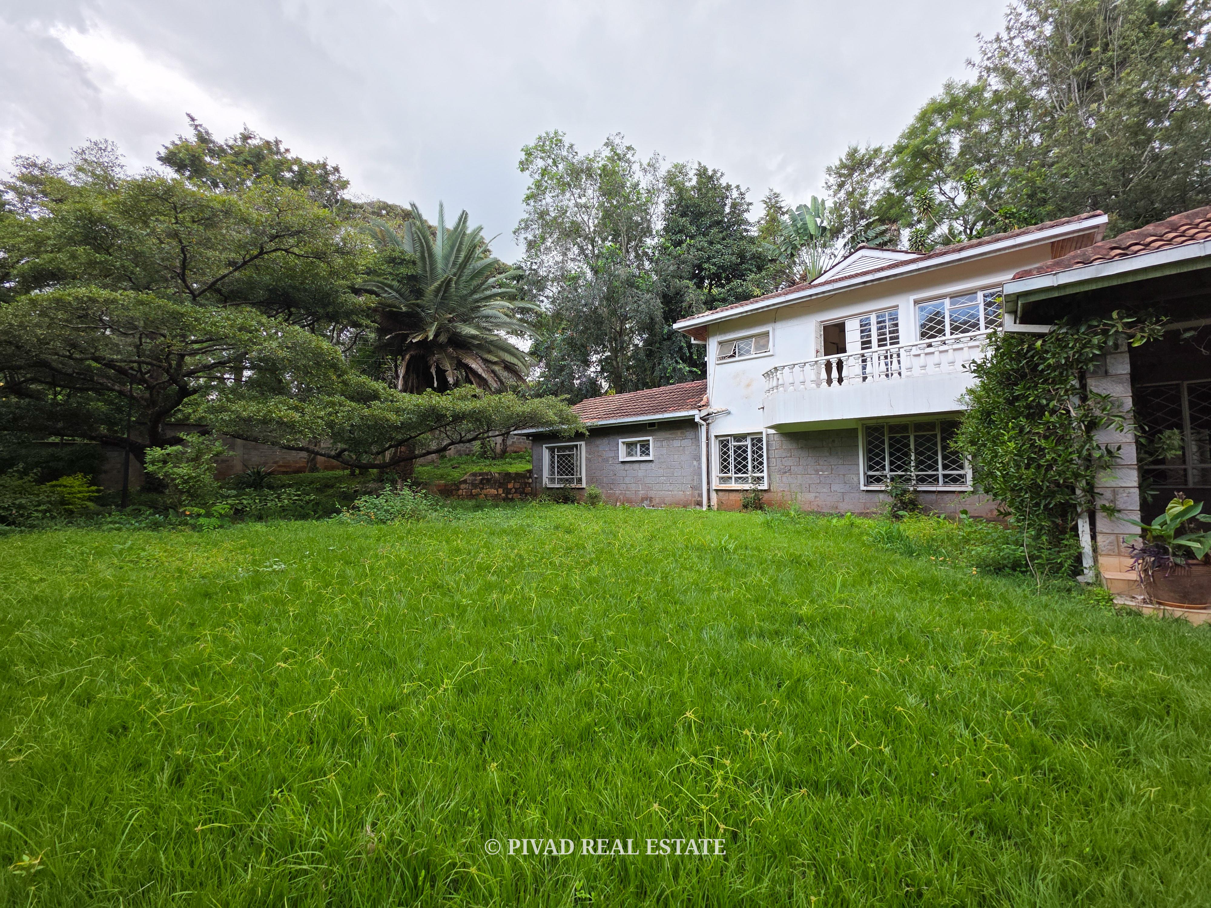 1 Acre Residential Land with an old House available for Sale in Old Muthaiga Estate