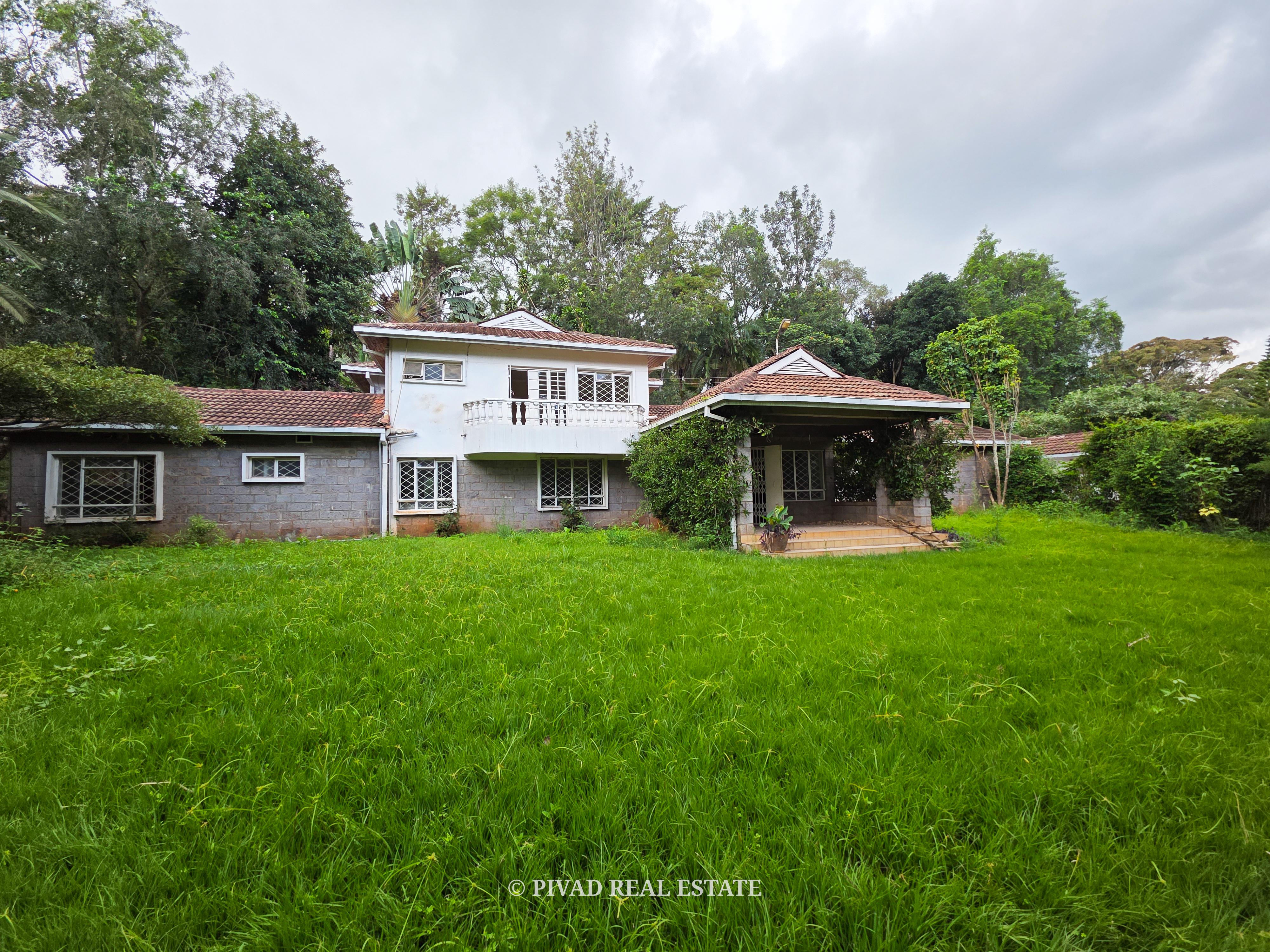 1 Acre Residential Land with an old House available for Sale in Old Muthaiga Estate