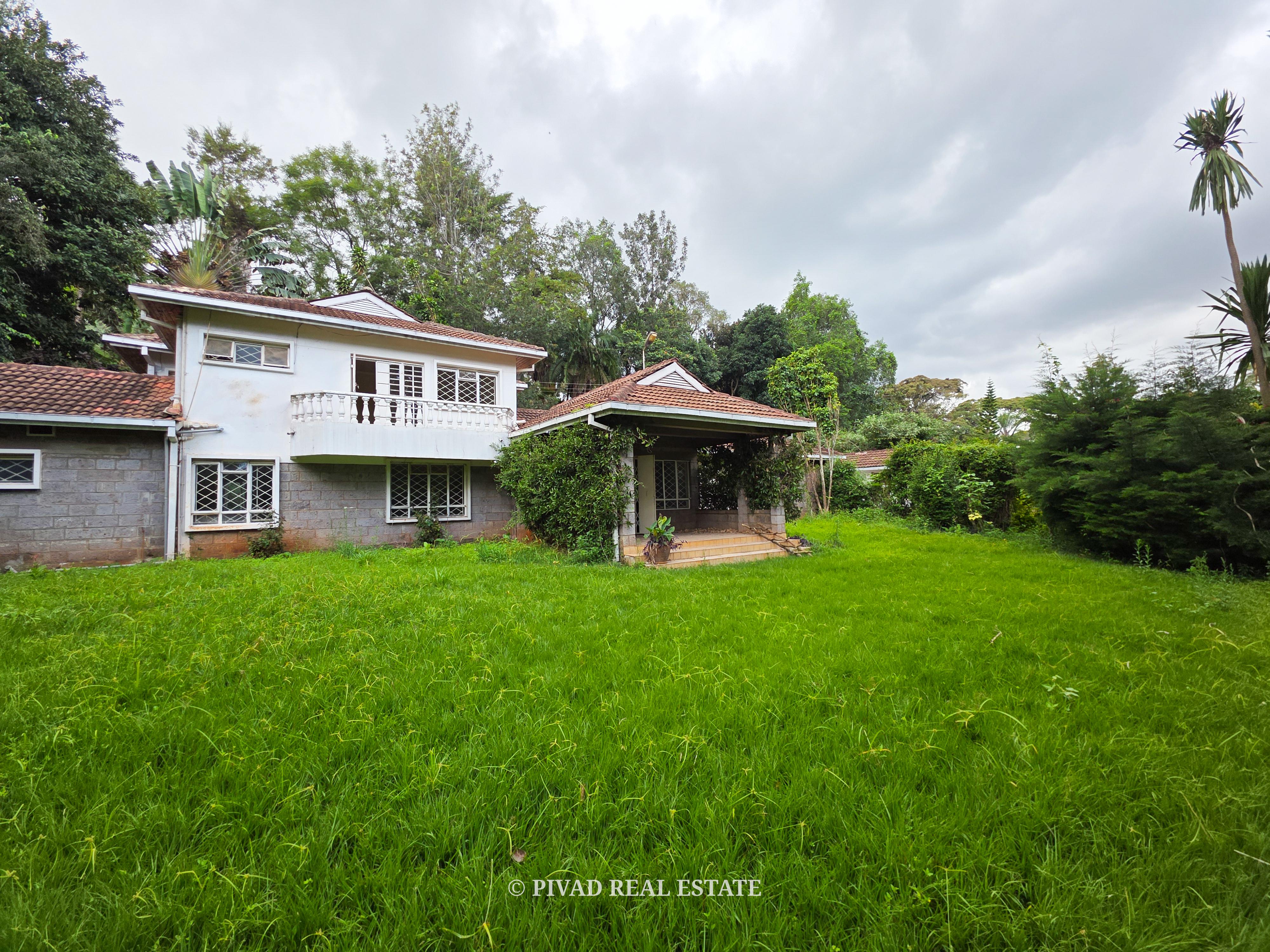 1 Acre Residential Land with an old House available for Sale in Old Muthaiga Estate