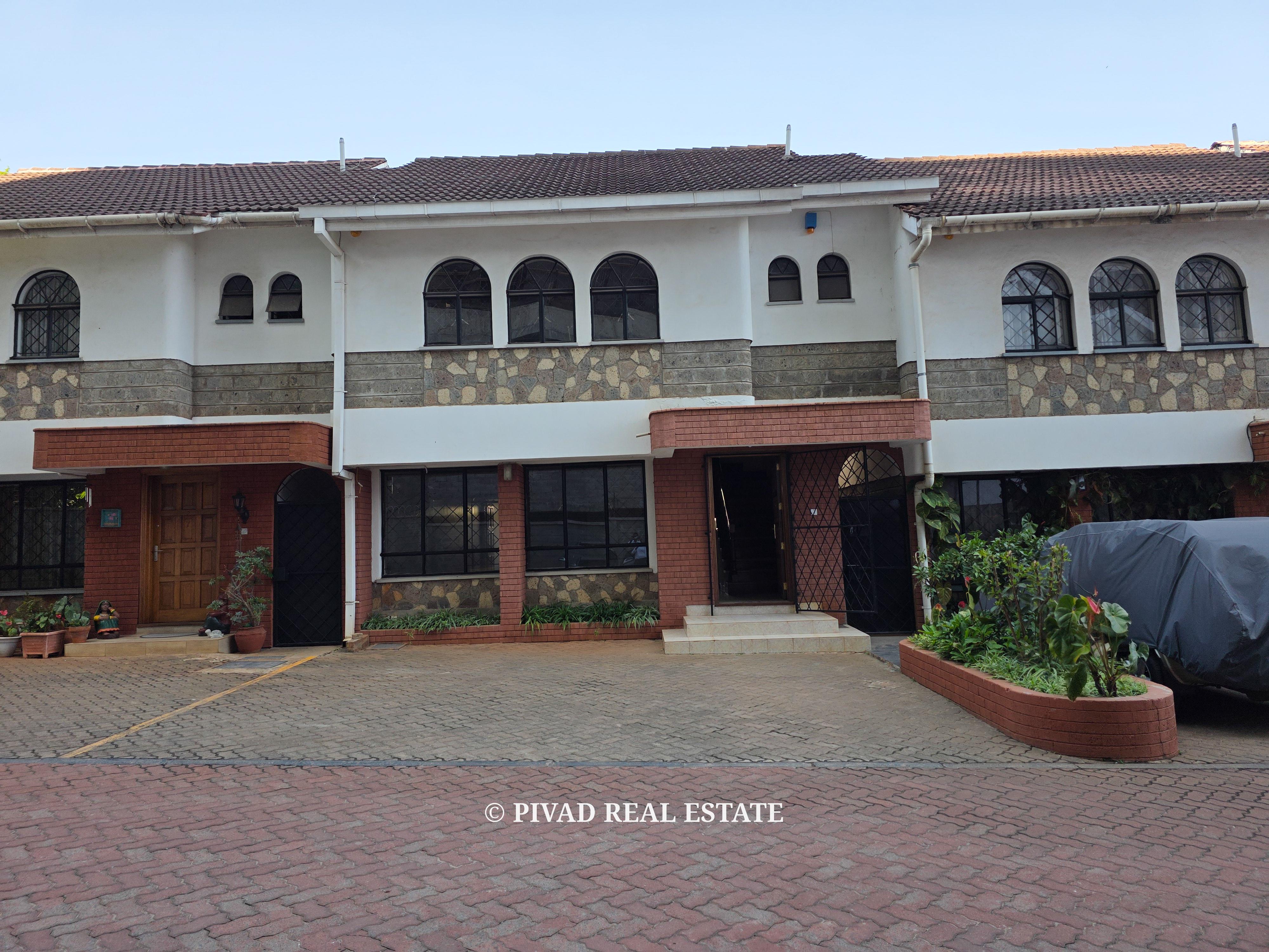 4 Bedroom townhouse available for Sale in Westlands Brookside drive